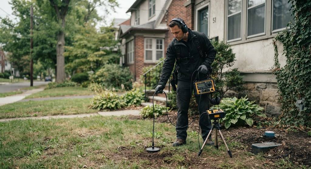 Thermal imaging and moisture mapping for hidden water leak detection Monroe Township NJ